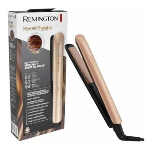 ✨ "Plancha Remington Keratina & Argán – Cabello Liso, Suave y Brillante" ✨